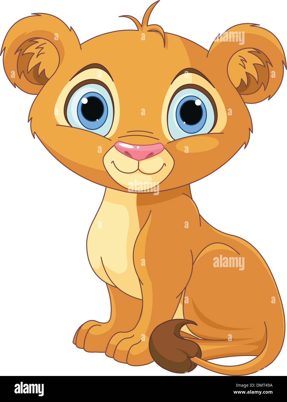 Roi Lion cub Illustration de Vecteur