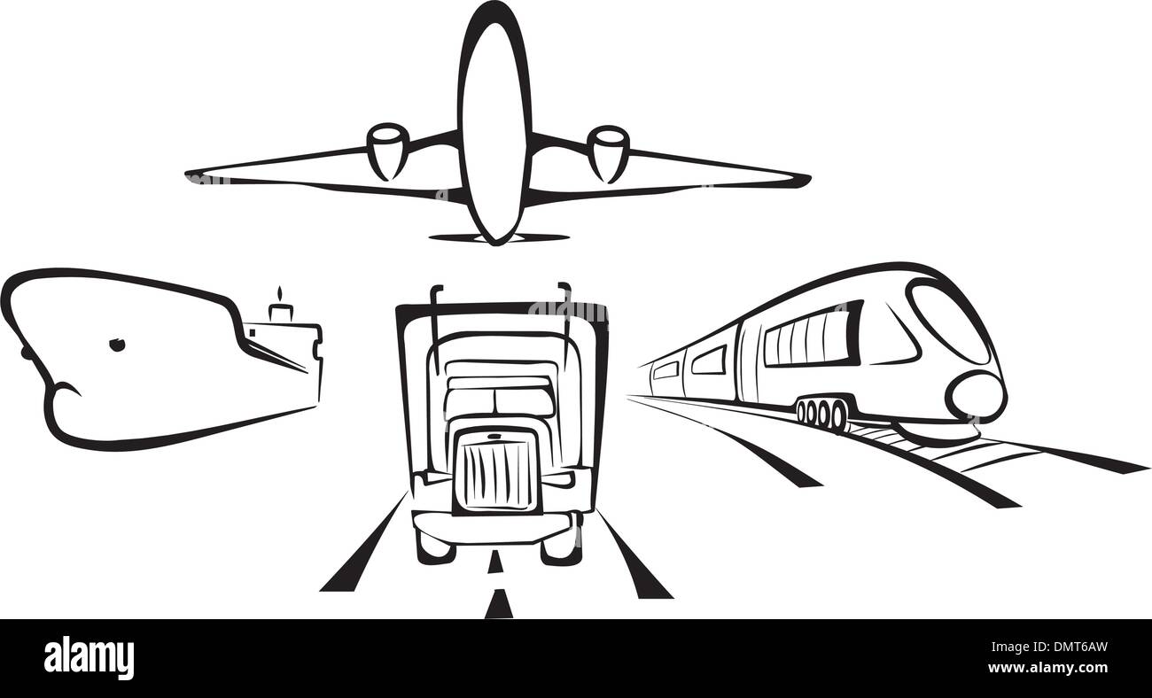 Symbole de transport Illustration de Vecteur