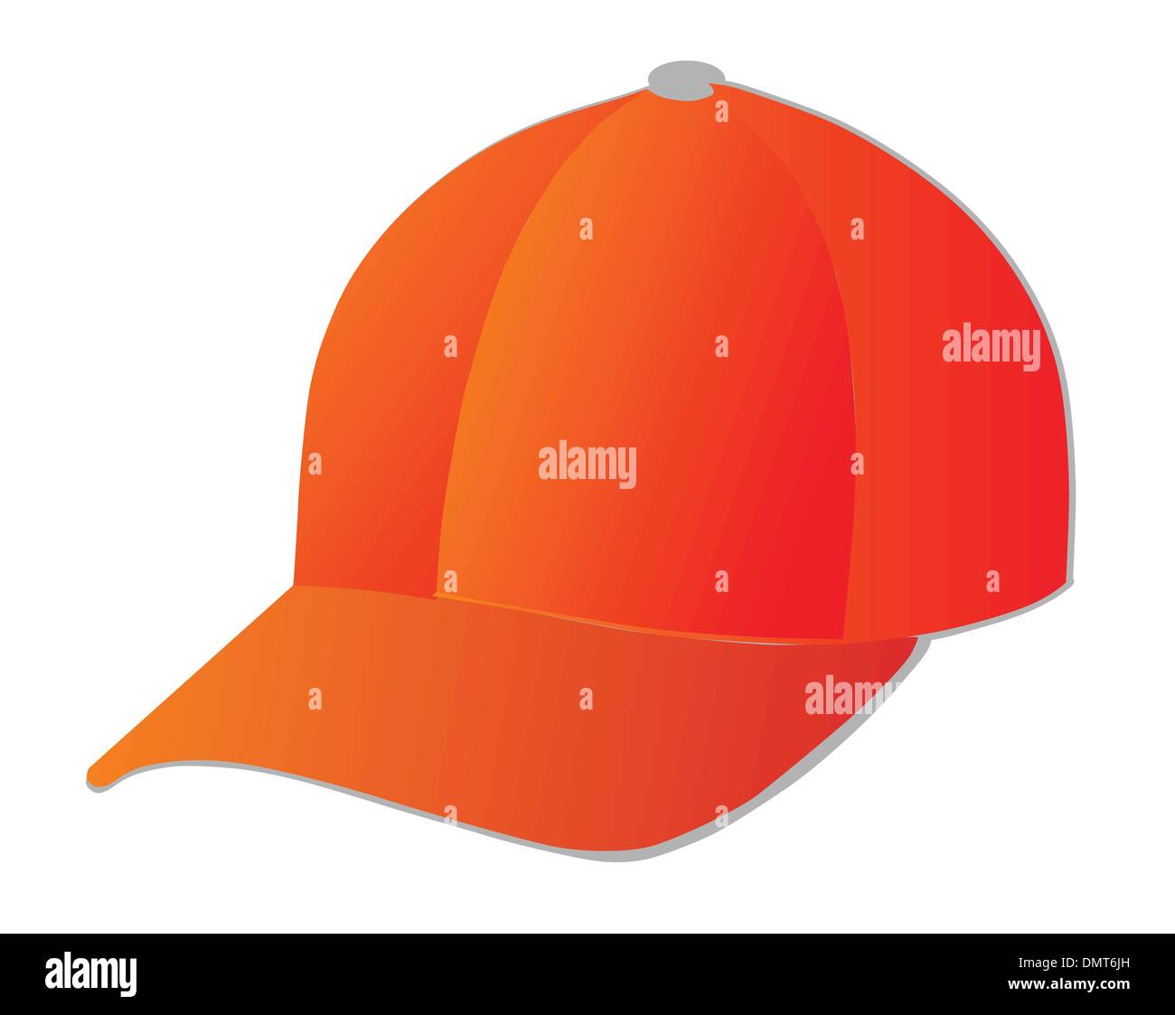 Casquette de baseball rouge Banque d'images vectorielles - Alamy