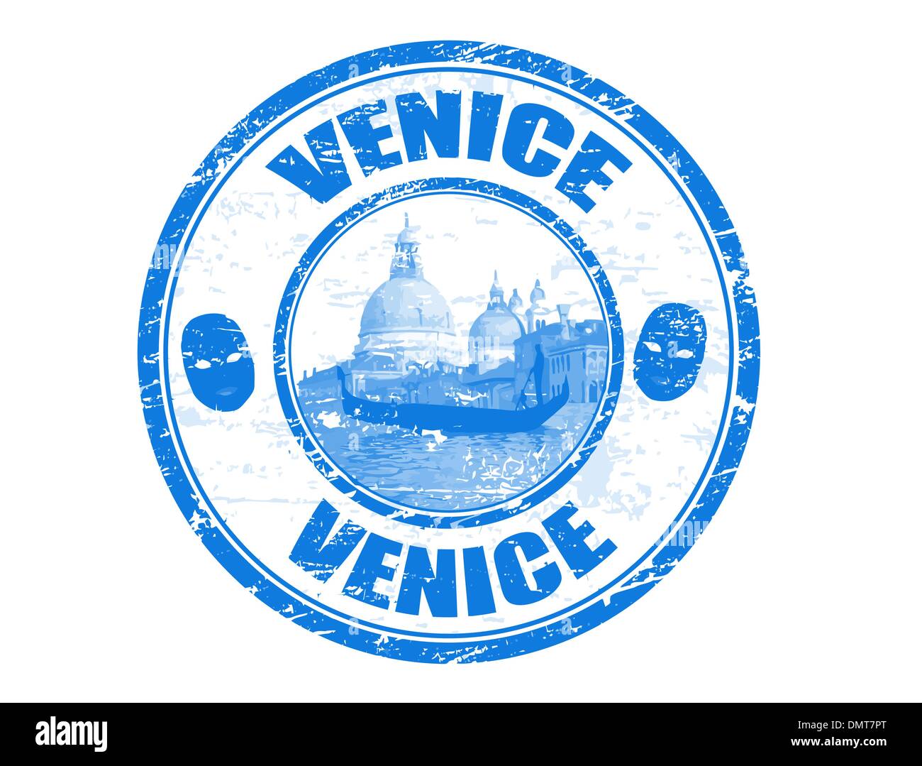 Timbre de Venise Illustration de Vecteur