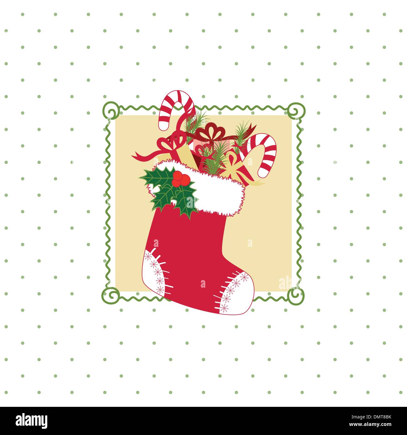 Carte de vœux de Noël Illustration de Vecteur