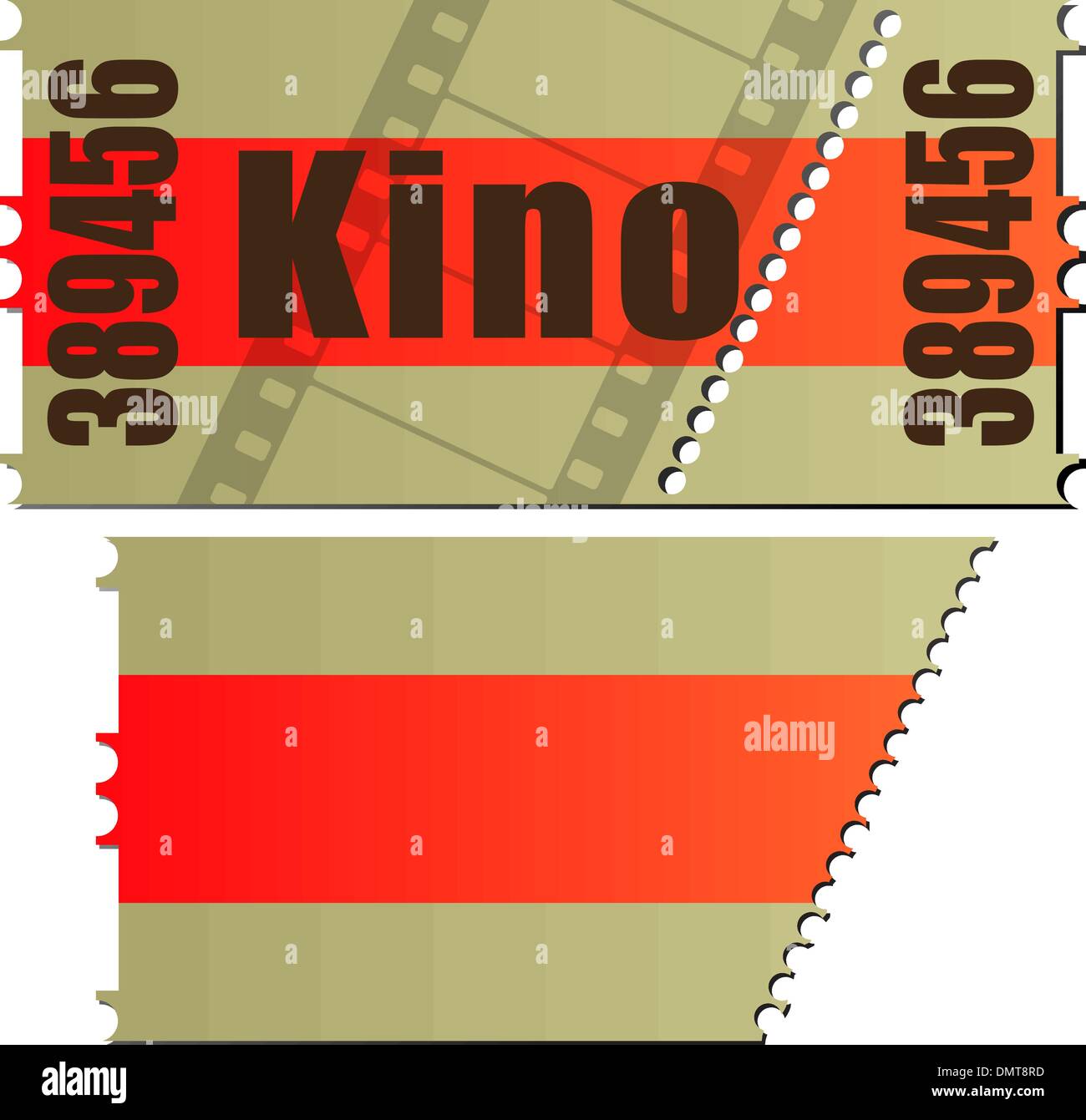 Billet de cinéma Illustration de Vecteur