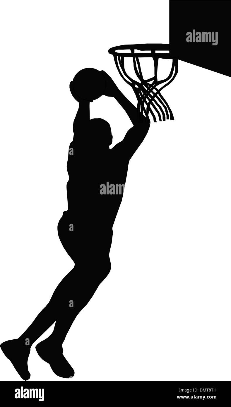 En basket-ball player Illustration de Vecteur