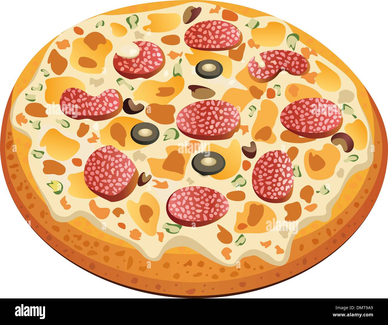 Pizza Illustration de Vecteur