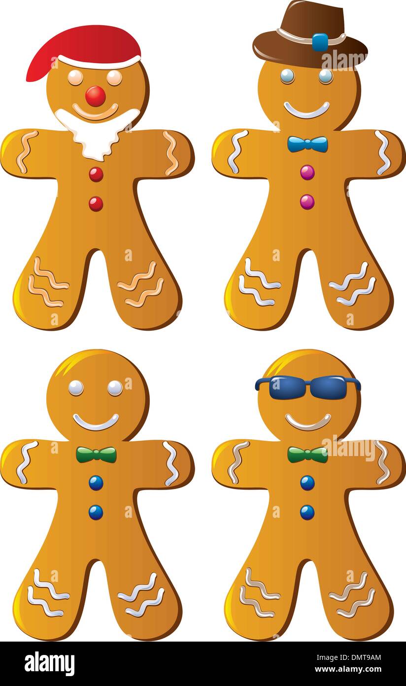 Gingerbread cookies Illustration de Vecteur