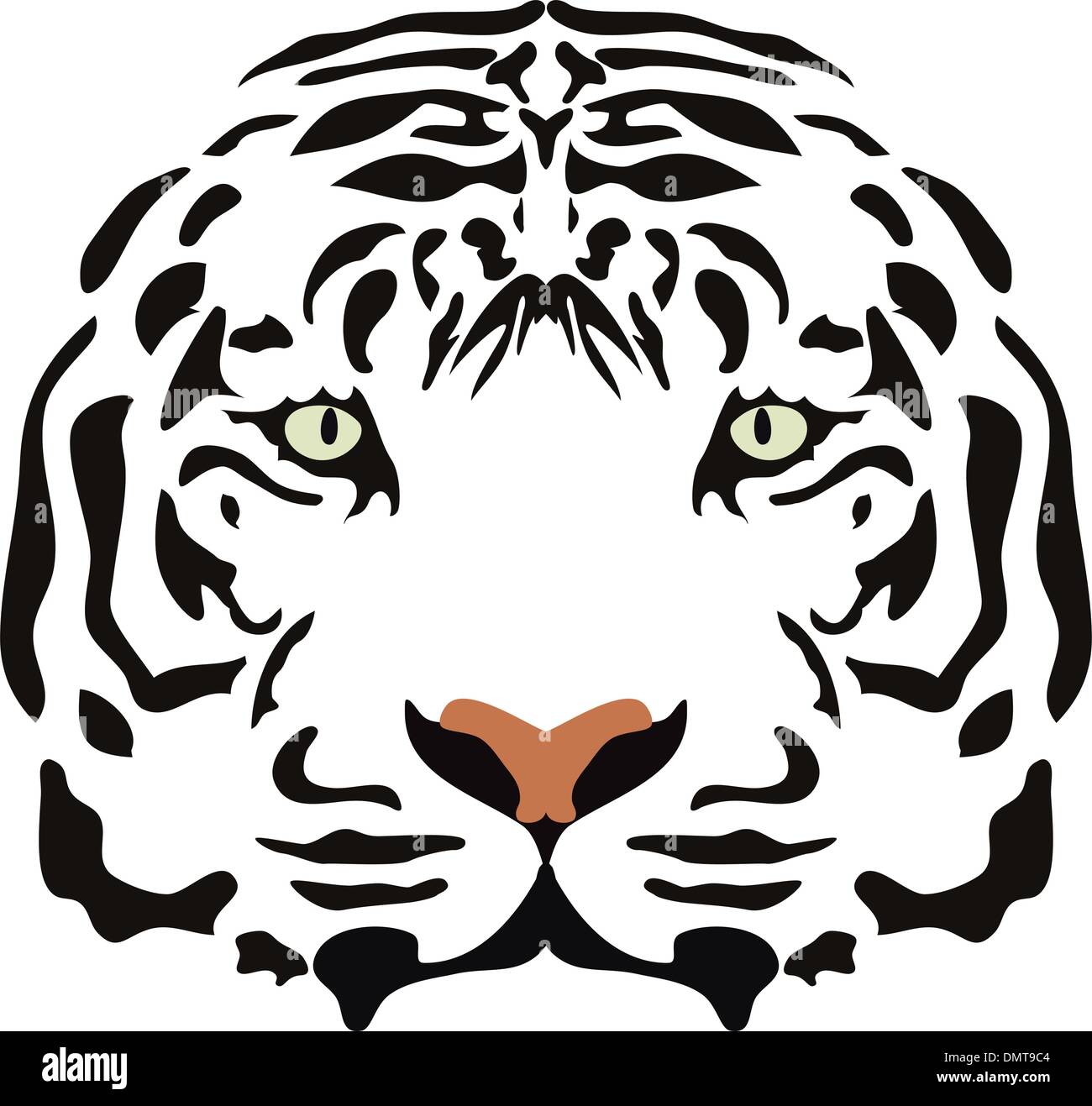 tête de tigre Illustration de Vecteur
