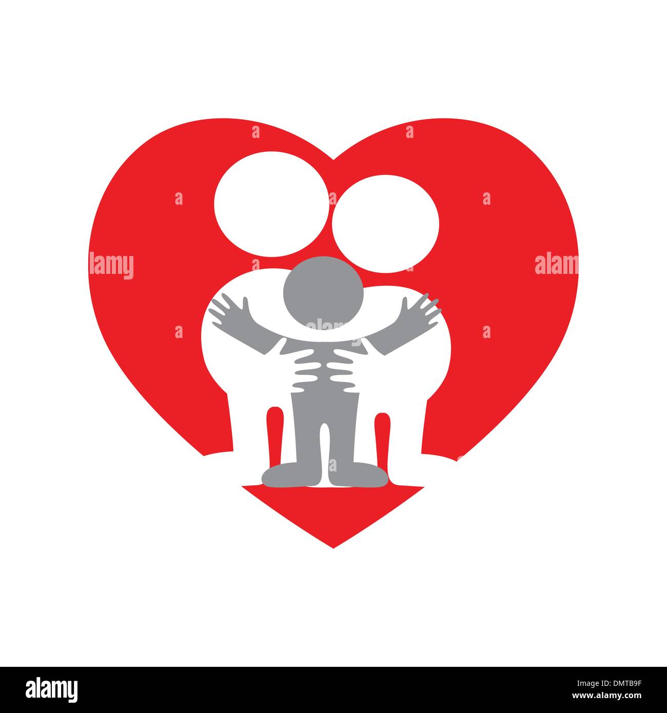 amour-famille Illustration de Vecteur