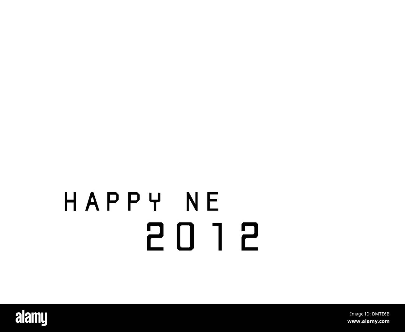 Nouvelle année 2012 code-barres Illustration de Vecteur