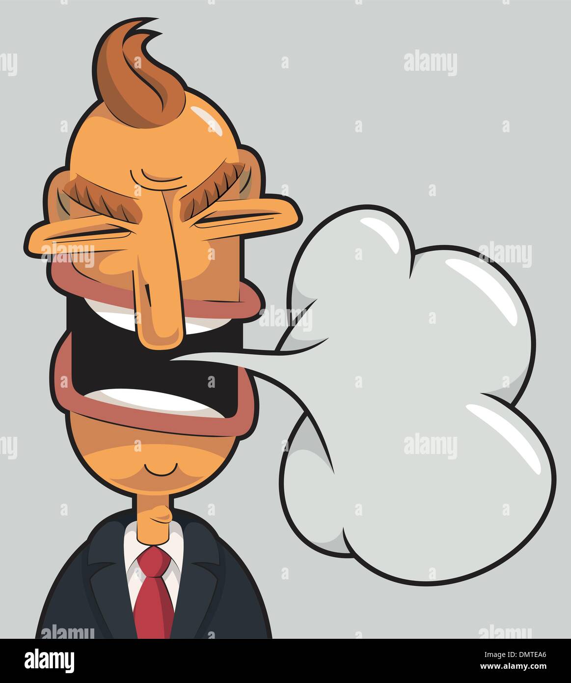 Angry businessman speaking Illustration de Vecteur