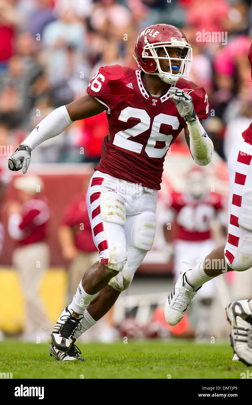 Temple Owls running back Joe Jones (26) en action au cours de la NCAA football match entre la Ball State cardinaux et le Temple Owls au Lincoln Financial Field à Philadelphie, Pennsylvanie. (Crédit Image : © Chris/Szagola ZUMApress.com) Southcreek/mondial Banque D'Images