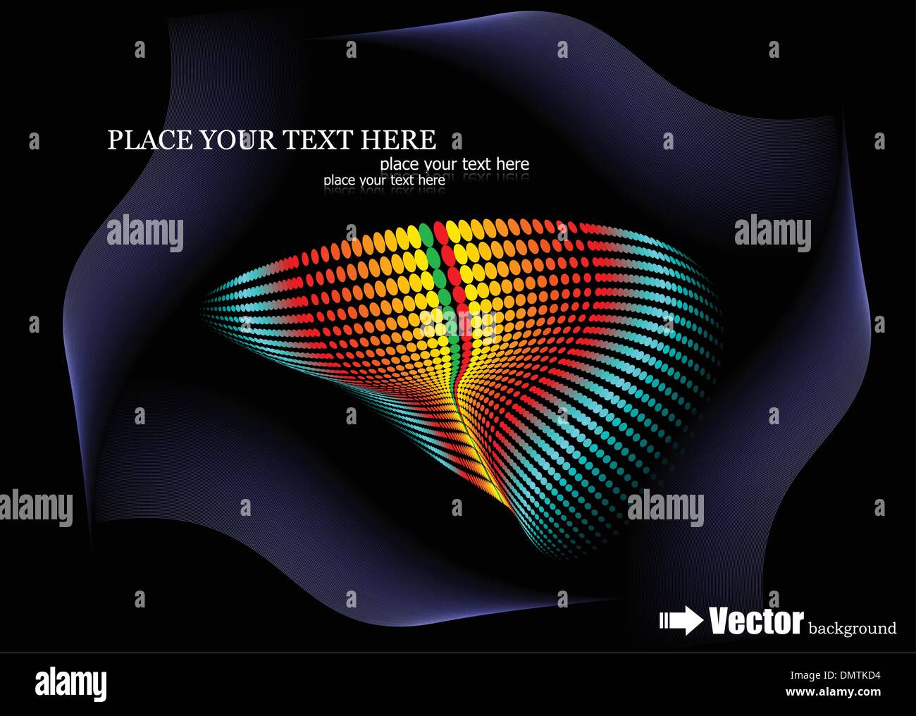 Abstract dotted background. Vector illustration Illustration de Vecteur