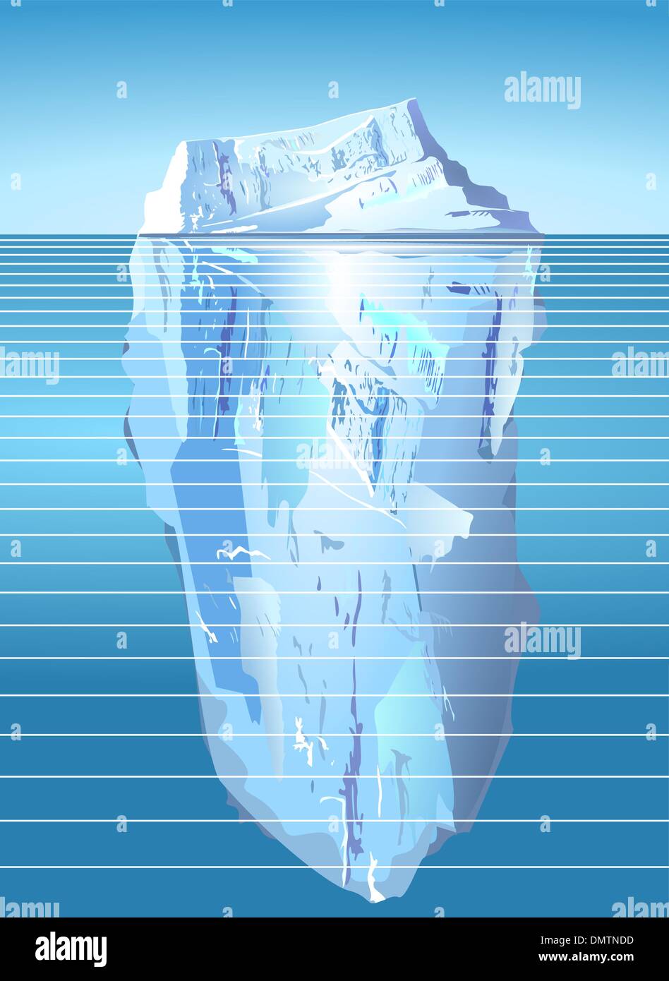 iceberg Illustration de Vecteur