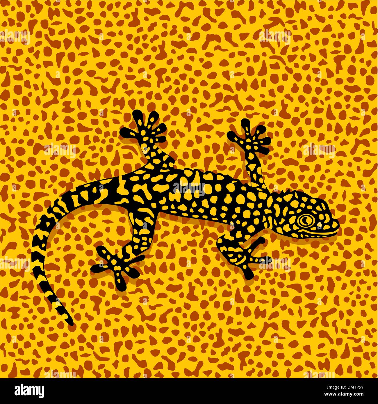 Camouflage de la salamandre Illustration de Vecteur