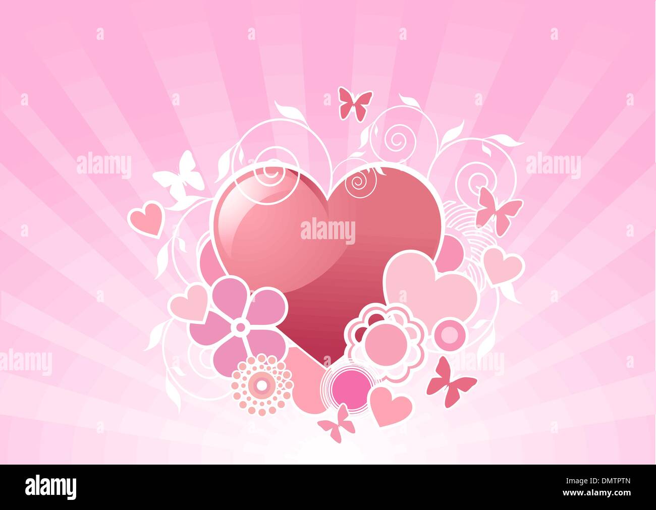 Conception Valentine Illustration de Vecteur