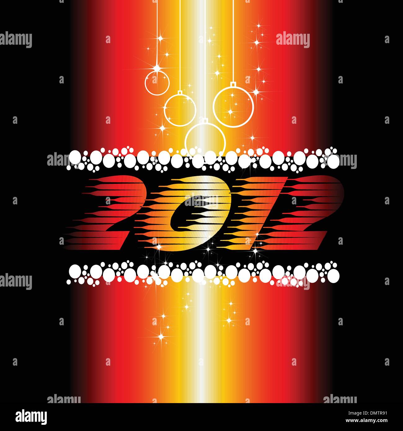 Célébration du Nouvel An 2012 pour couvrir l'arrière-plan, Flayer ou poster Illustration de Vecteur