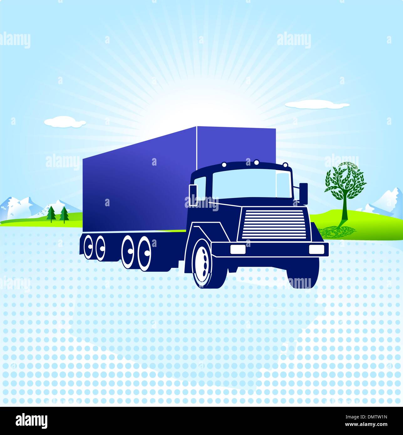 Logistique et transport Illustration de Vecteur