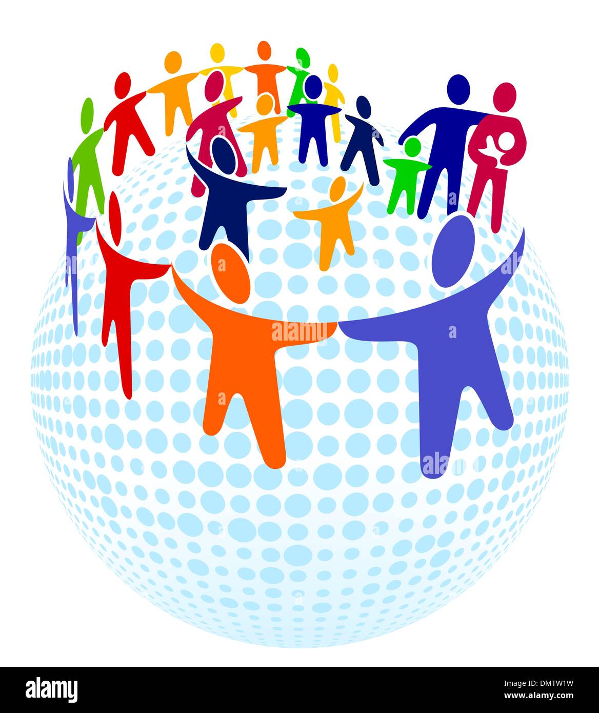 À appartiennent ensemble Illustration de Vecteur