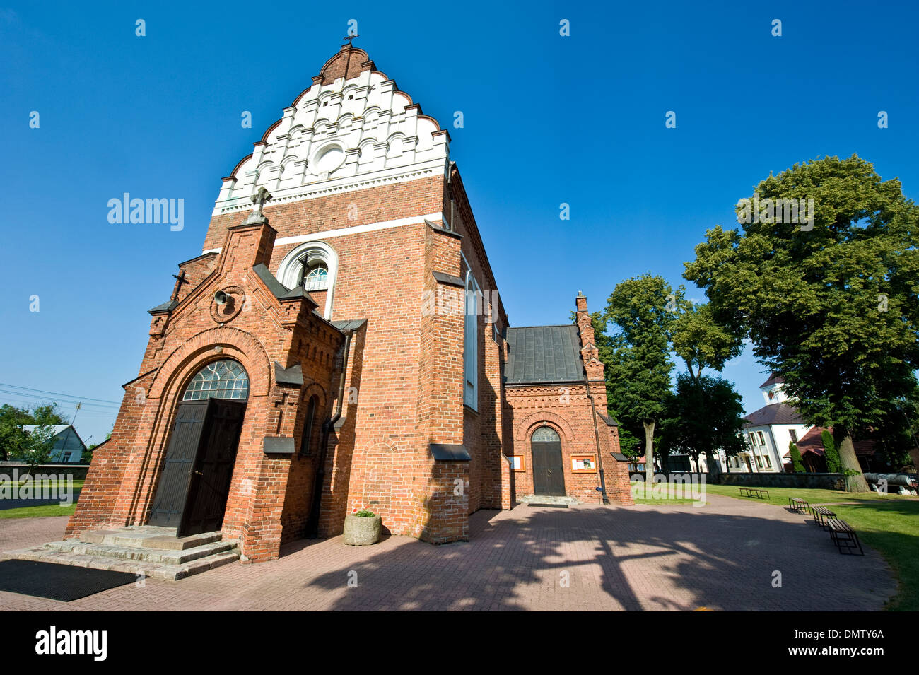 L'église Saint André de Brok, une communauté NE de Varsovie, Pologne. Banque D'Images