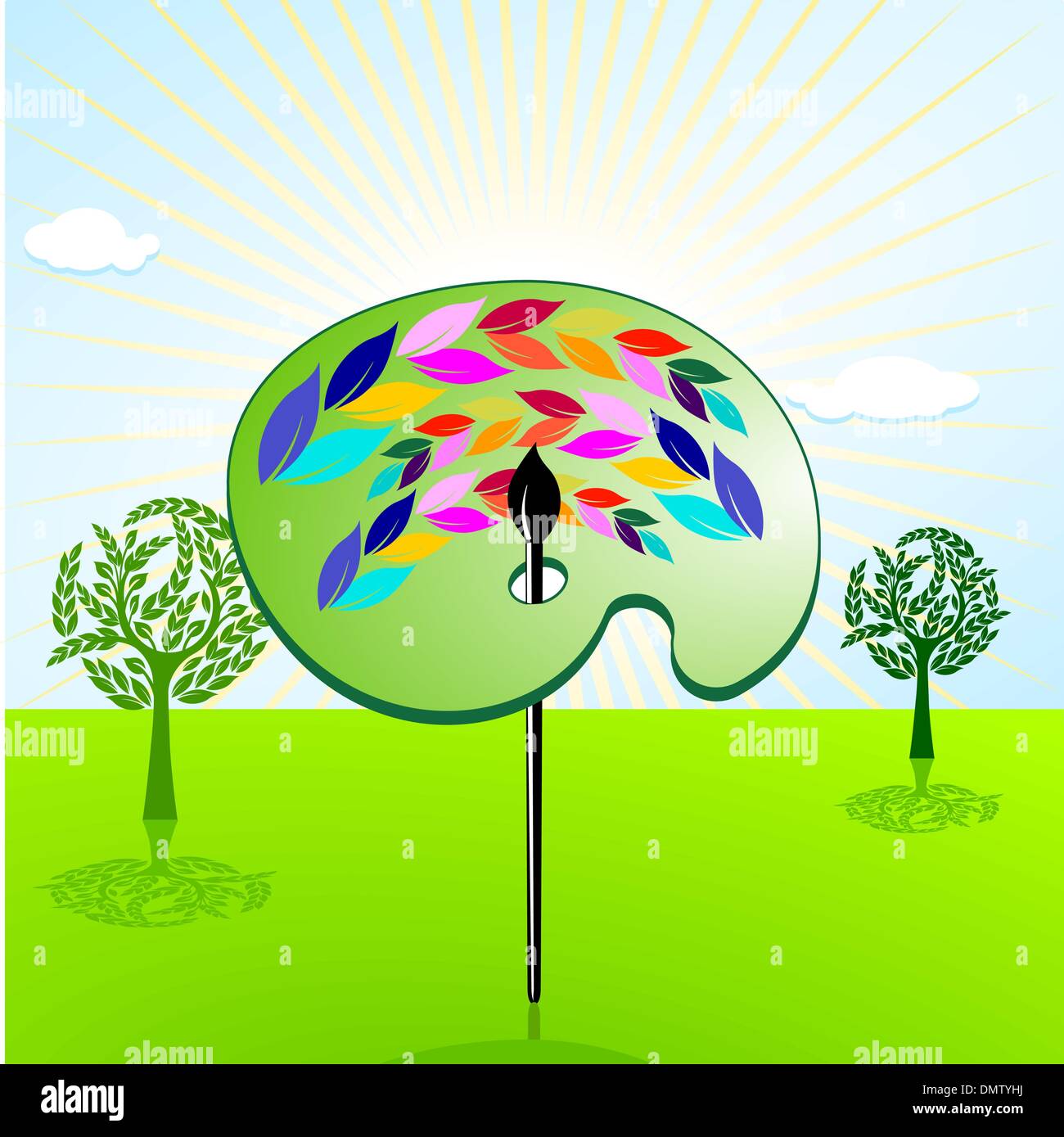 Palette de couleurs et de la nature Illustration de Vecteur