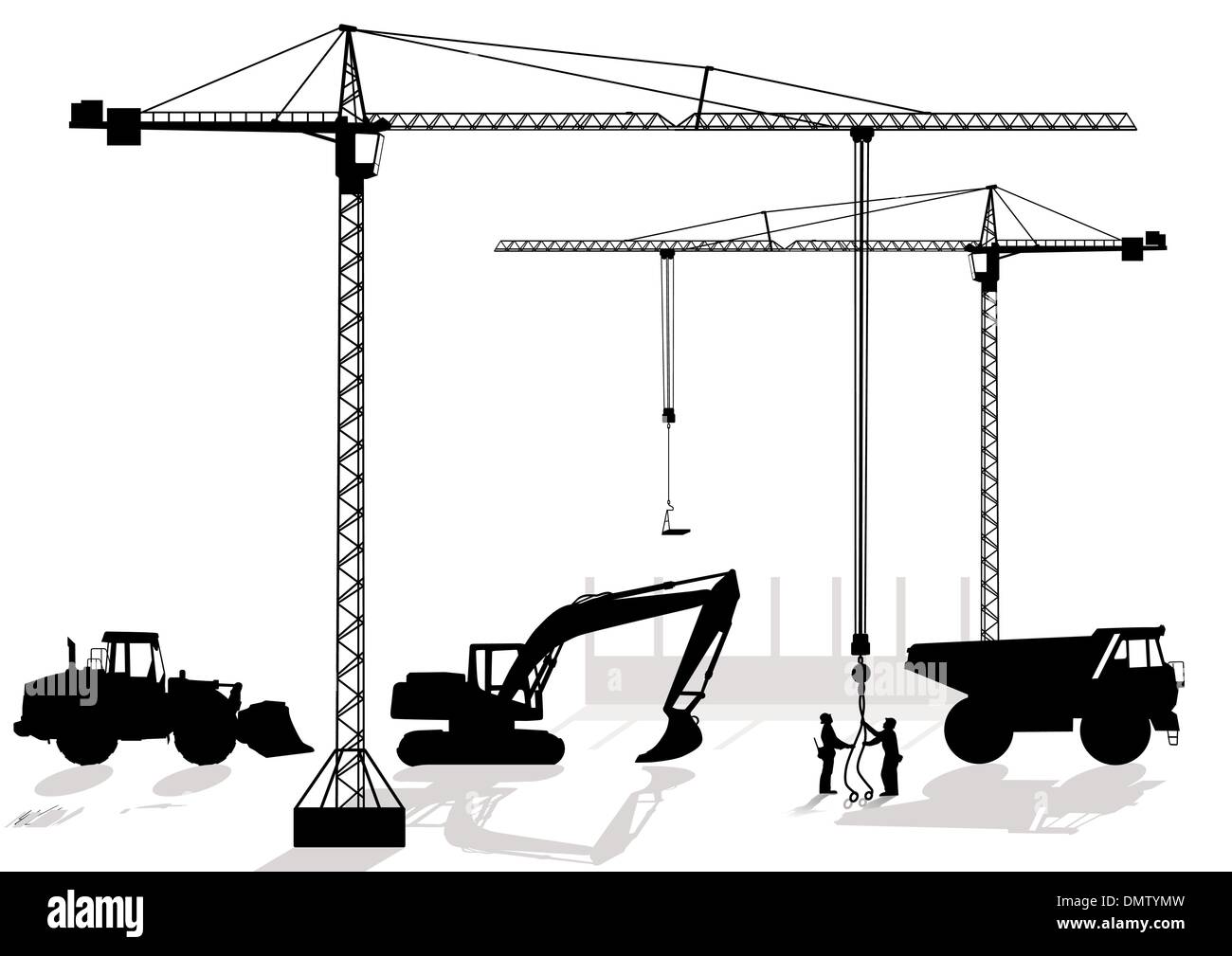 De travail au chantier Illustration de Vecteur