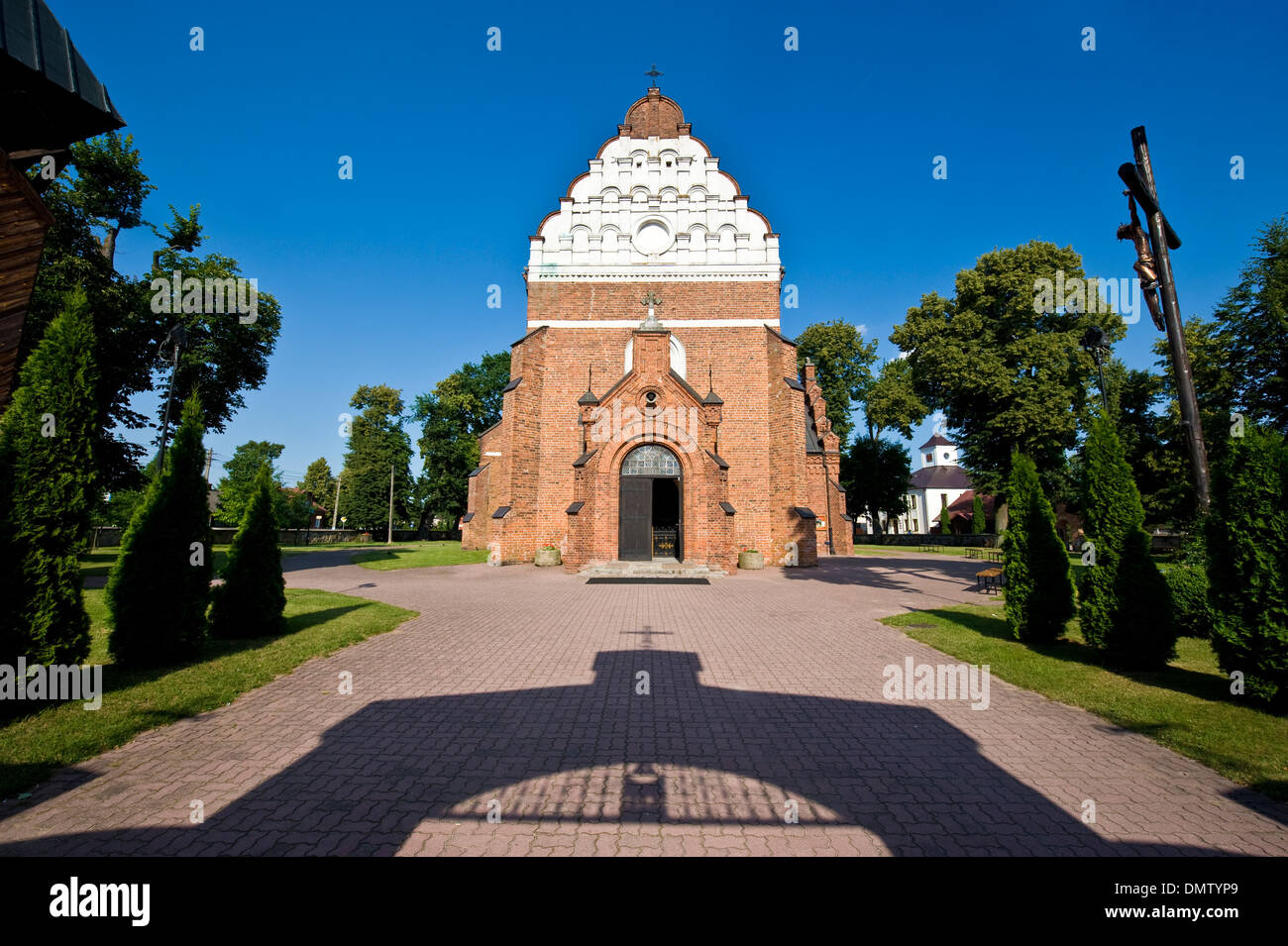 L'église Saint André de Brok, une communauté NE de Varsovie, Pologne. Banque D'Images