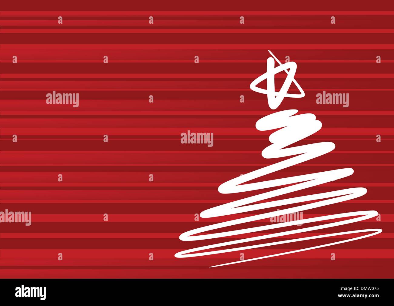 Abstract Christmas Tree - dessin simple Illustration de Vecteur