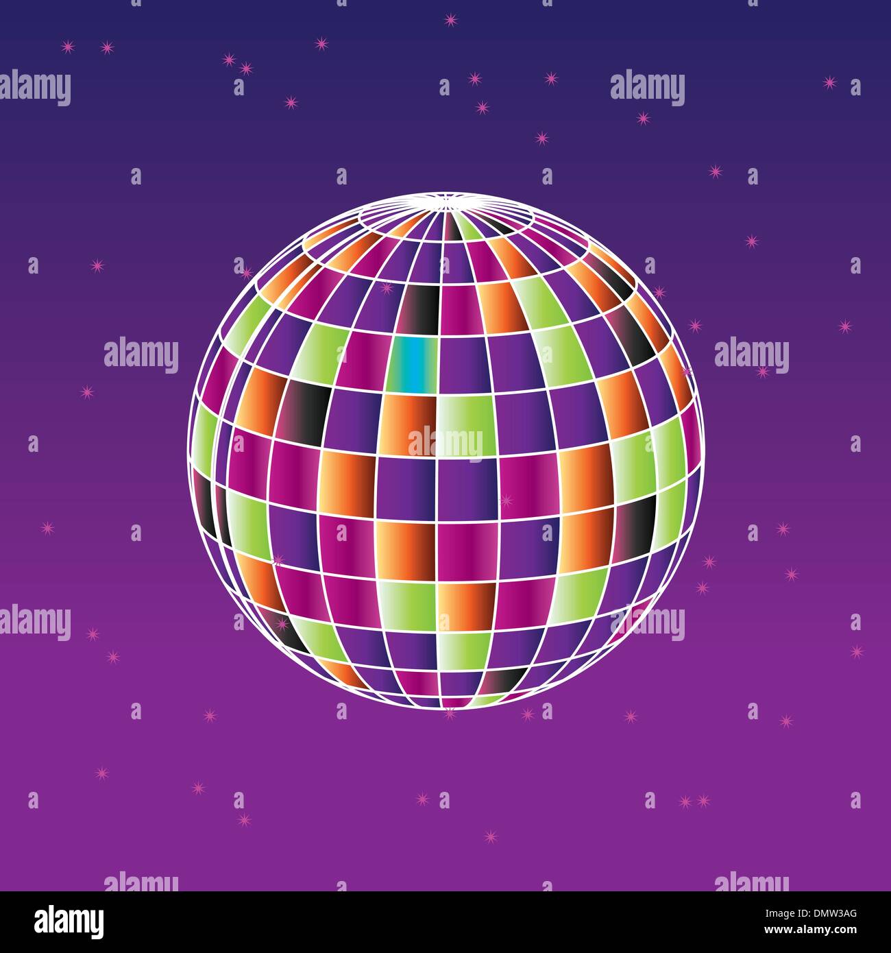 Boule disco Banque d'images vectorielles - Alamy