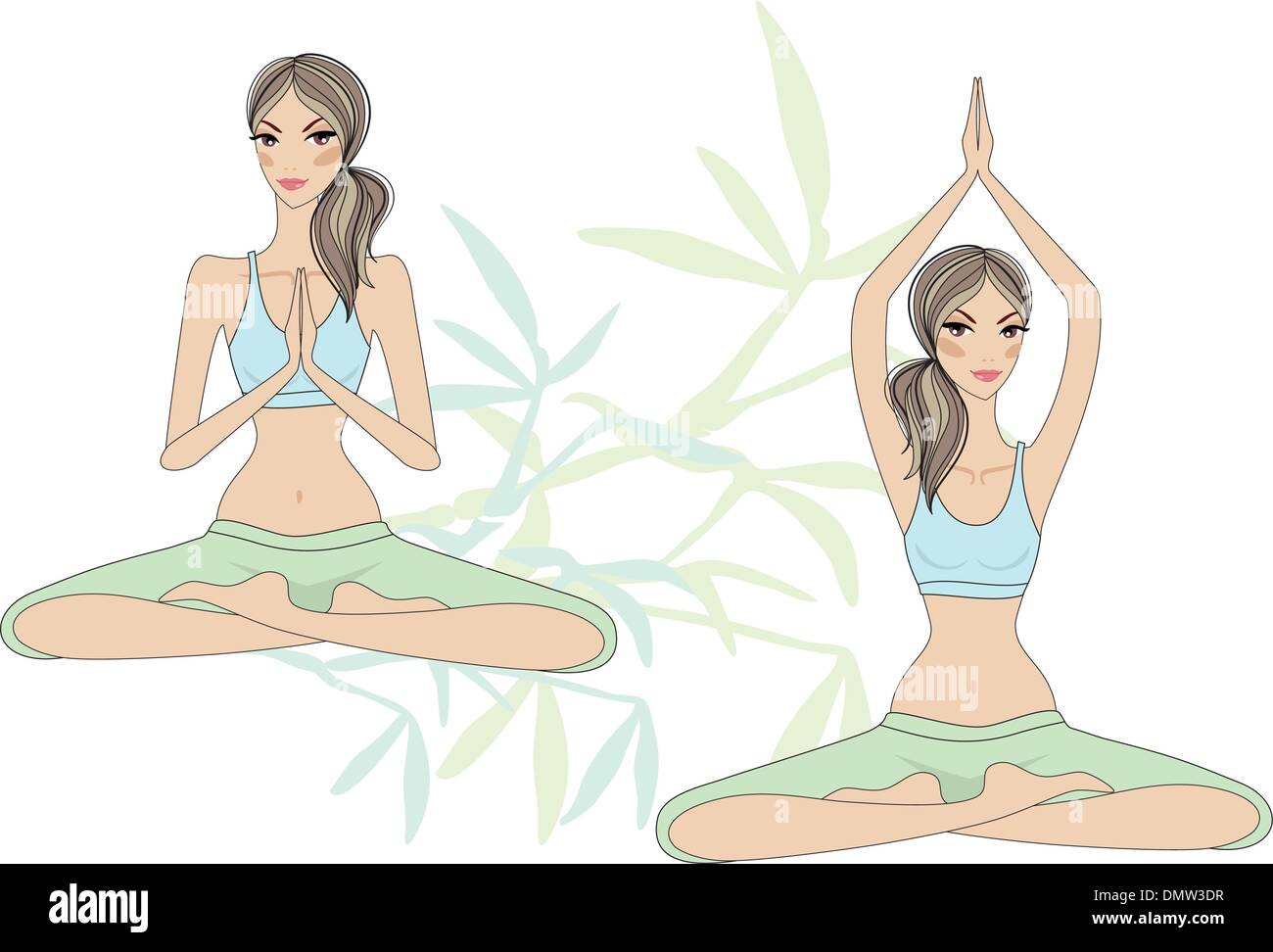 femme d’yoga Illustration de Vecteur