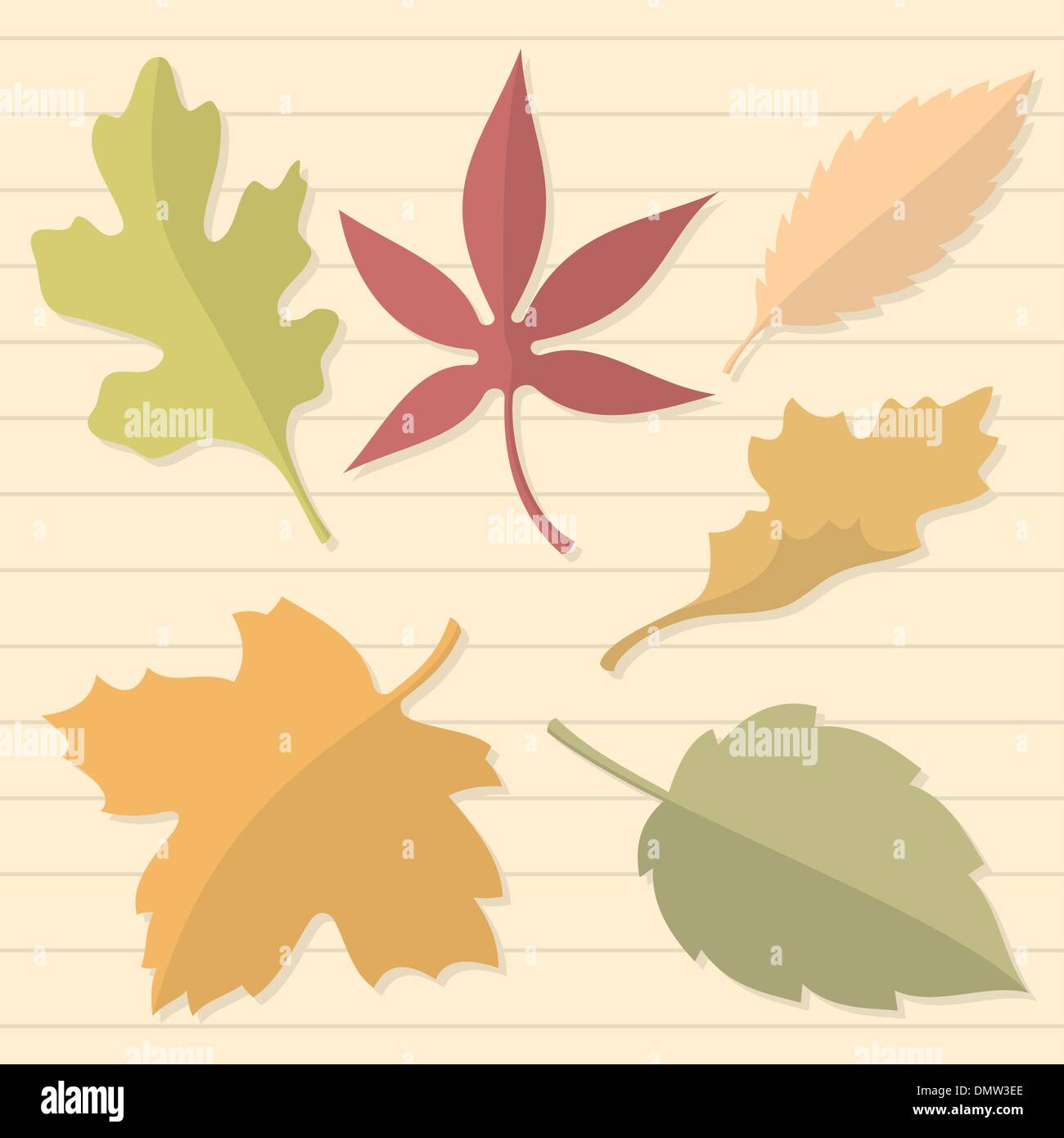 Les feuilles d'automne vector Illustration de Vecteur