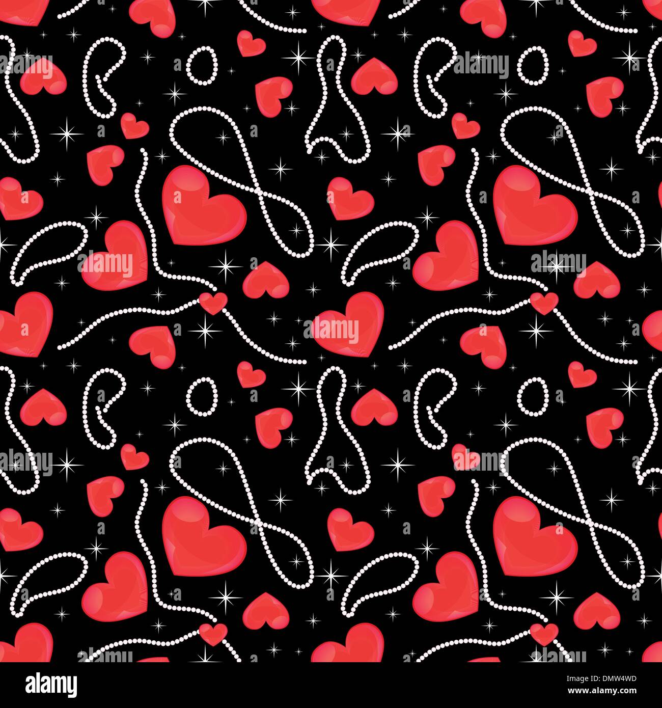 Transparente motif coeurs saint valentin Illustration de Vecteur