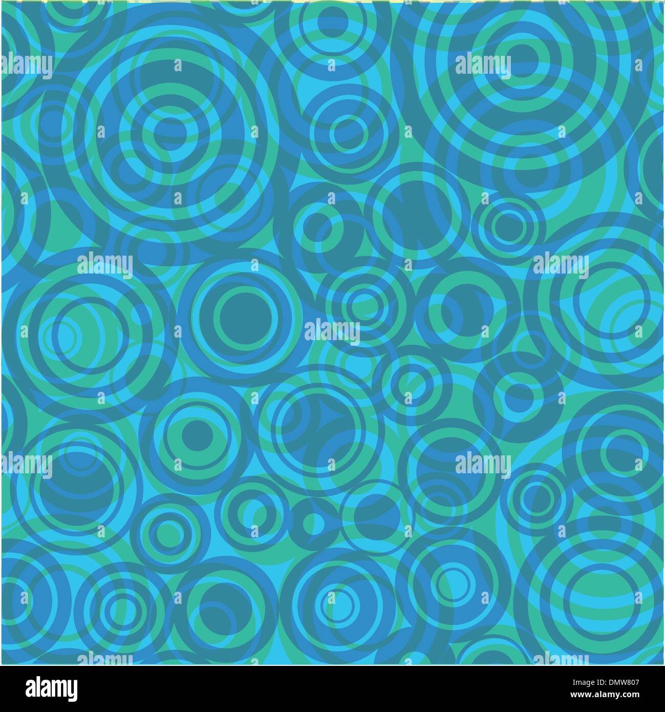 Les cercles bleu rétro arrière Illustration de Vecteur