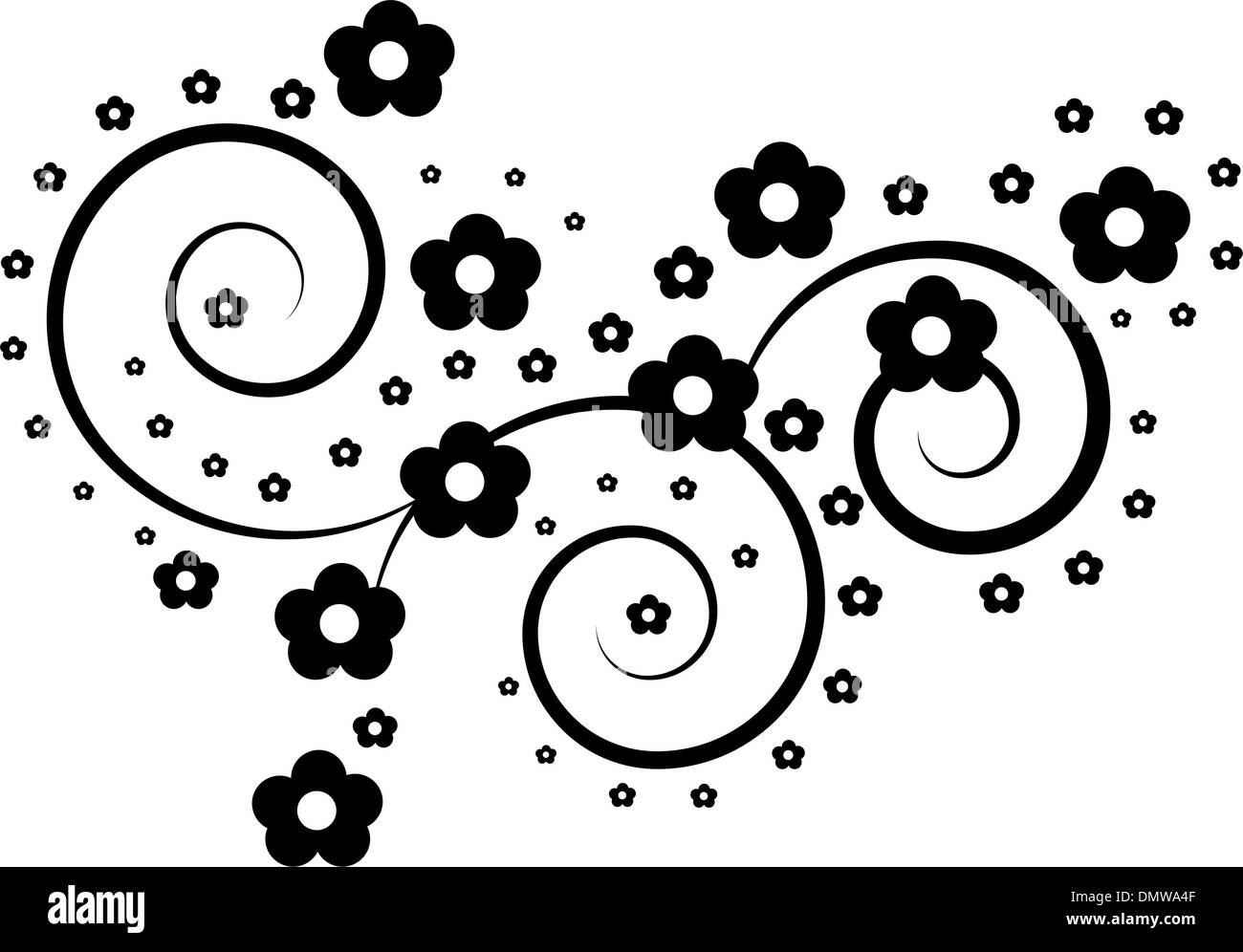 Motif floral Illustration de Vecteur