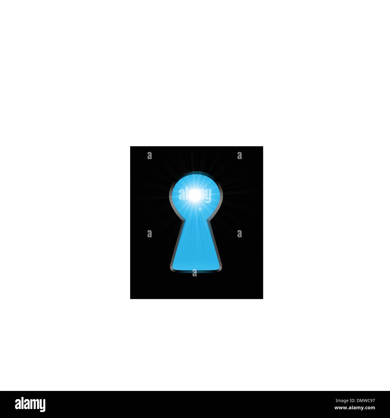 La lumière du soleil à partir de la serrure Illustration de Vecteur