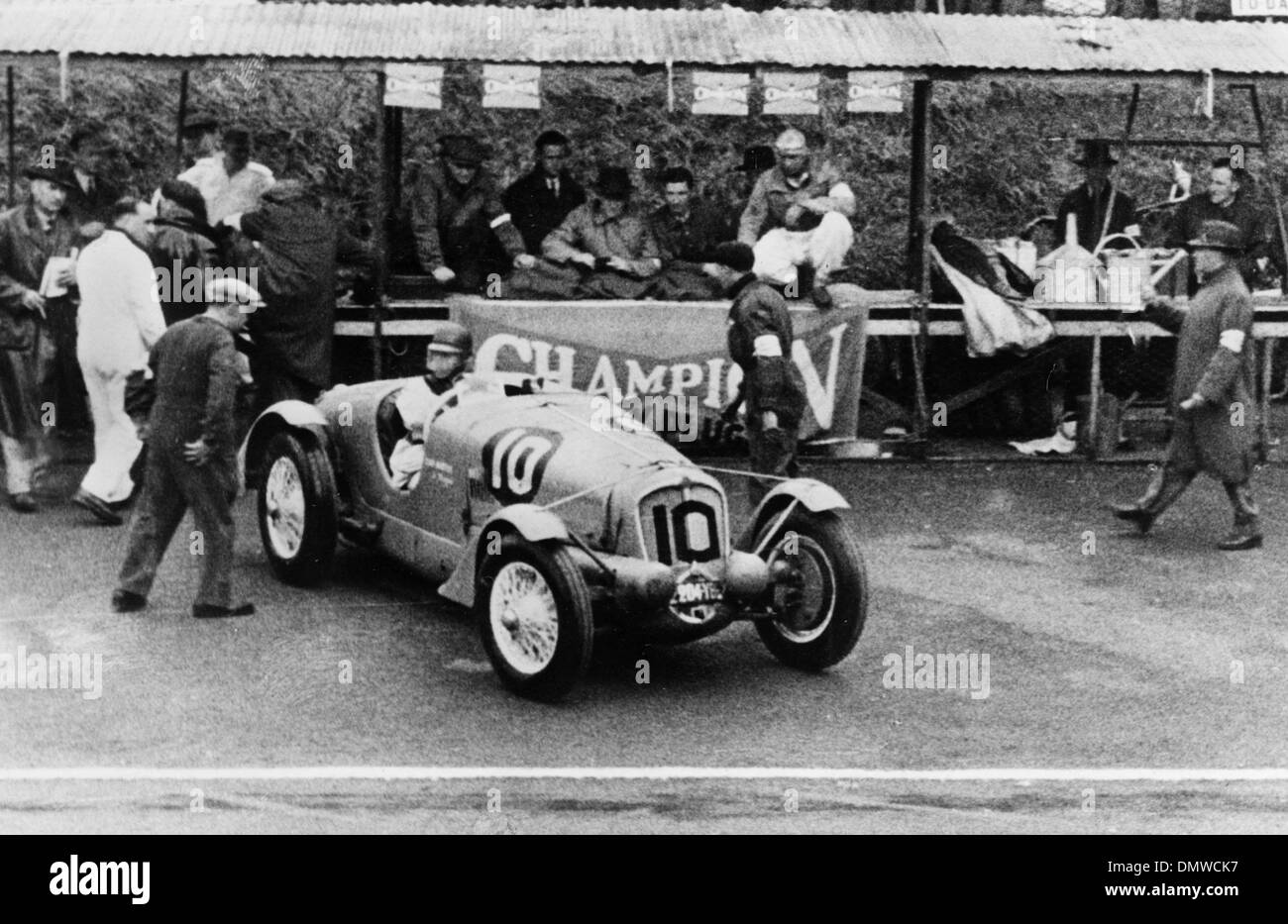 Delahaye 135S, René Le Begue/Nicolas Mahé. 1936 Tourist Trophy au SDRA. Banque D'Images