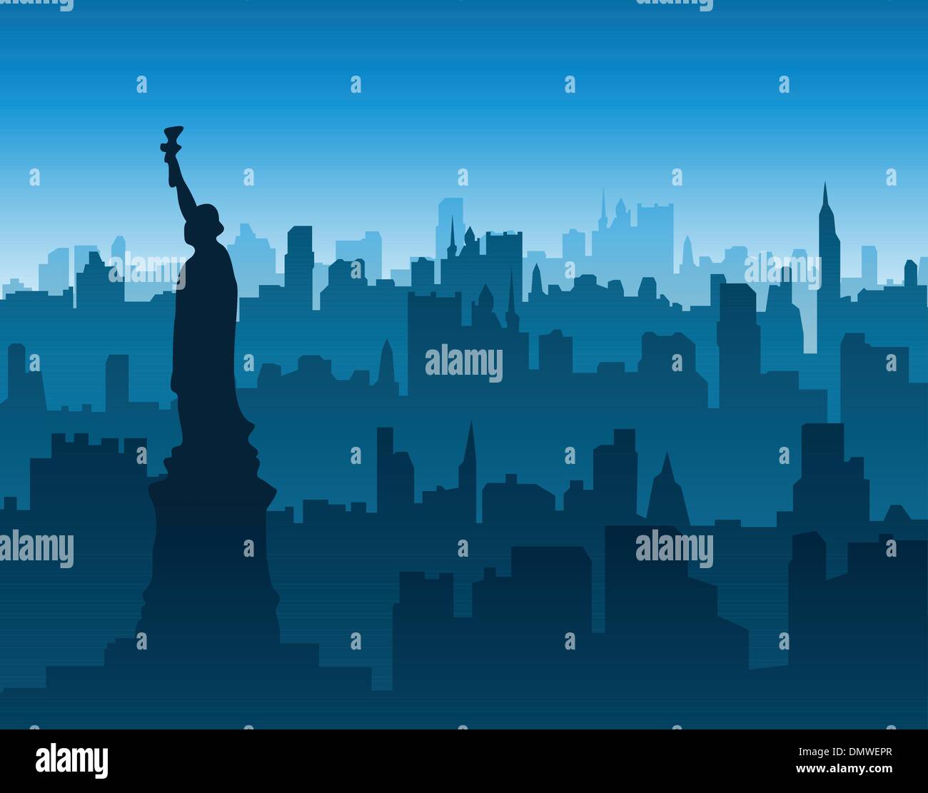 New York cityscape background Illustration de Vecteur