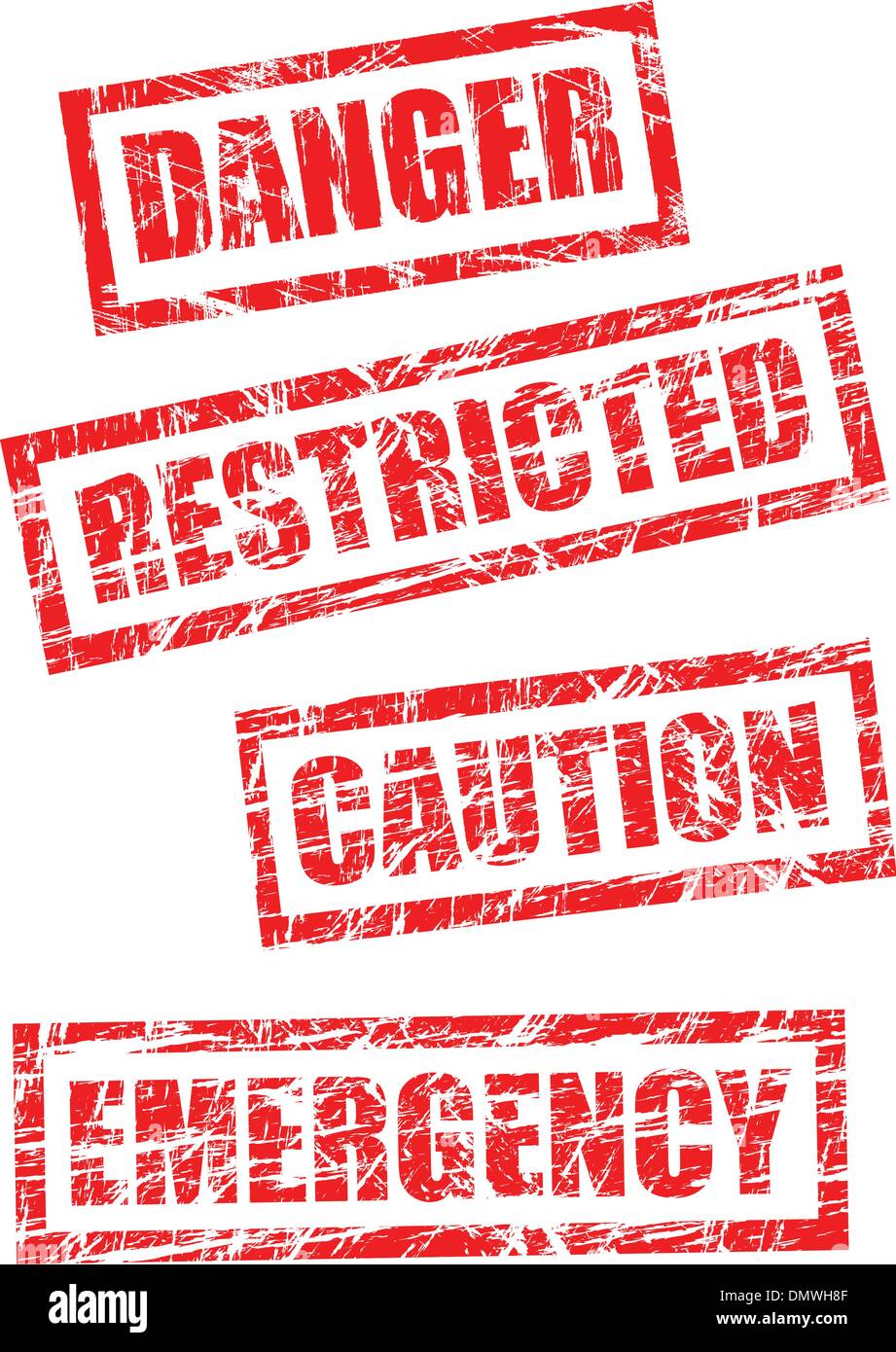 Grunge stamps, 4 de 5 Illustration de Vecteur