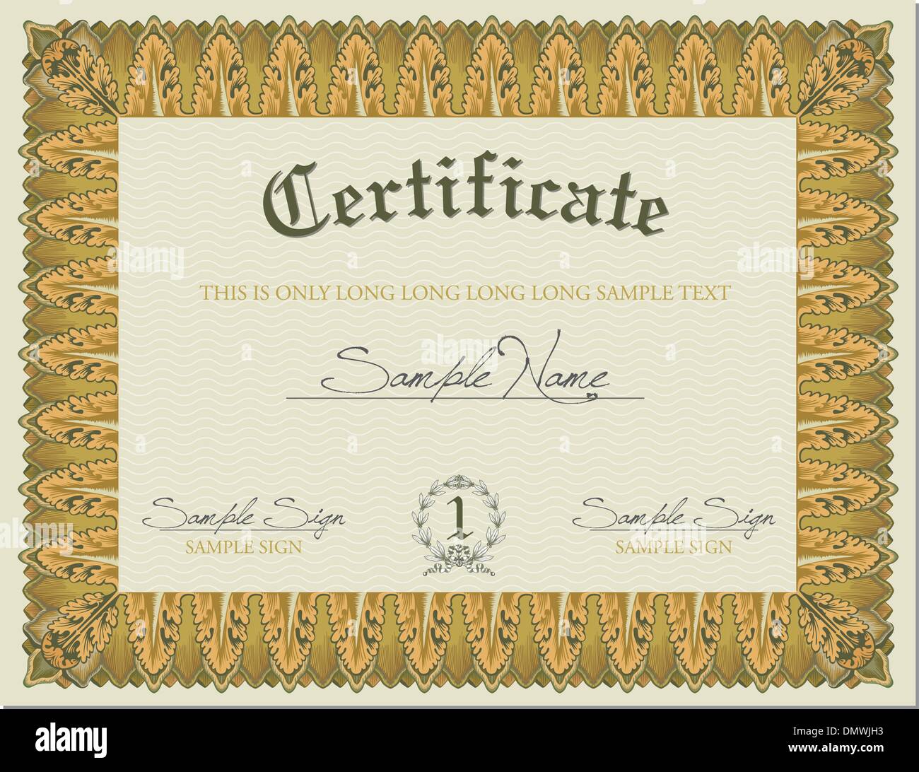 Cadre décoratif arabesque Illustration de Vecteur