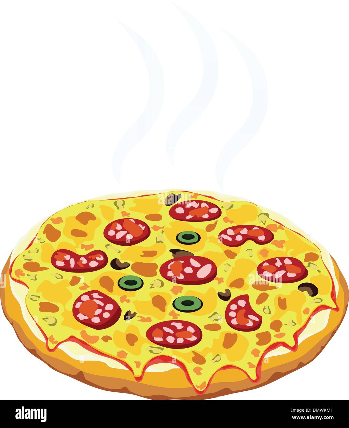 Vector pizza italienne Illustration de Vecteur