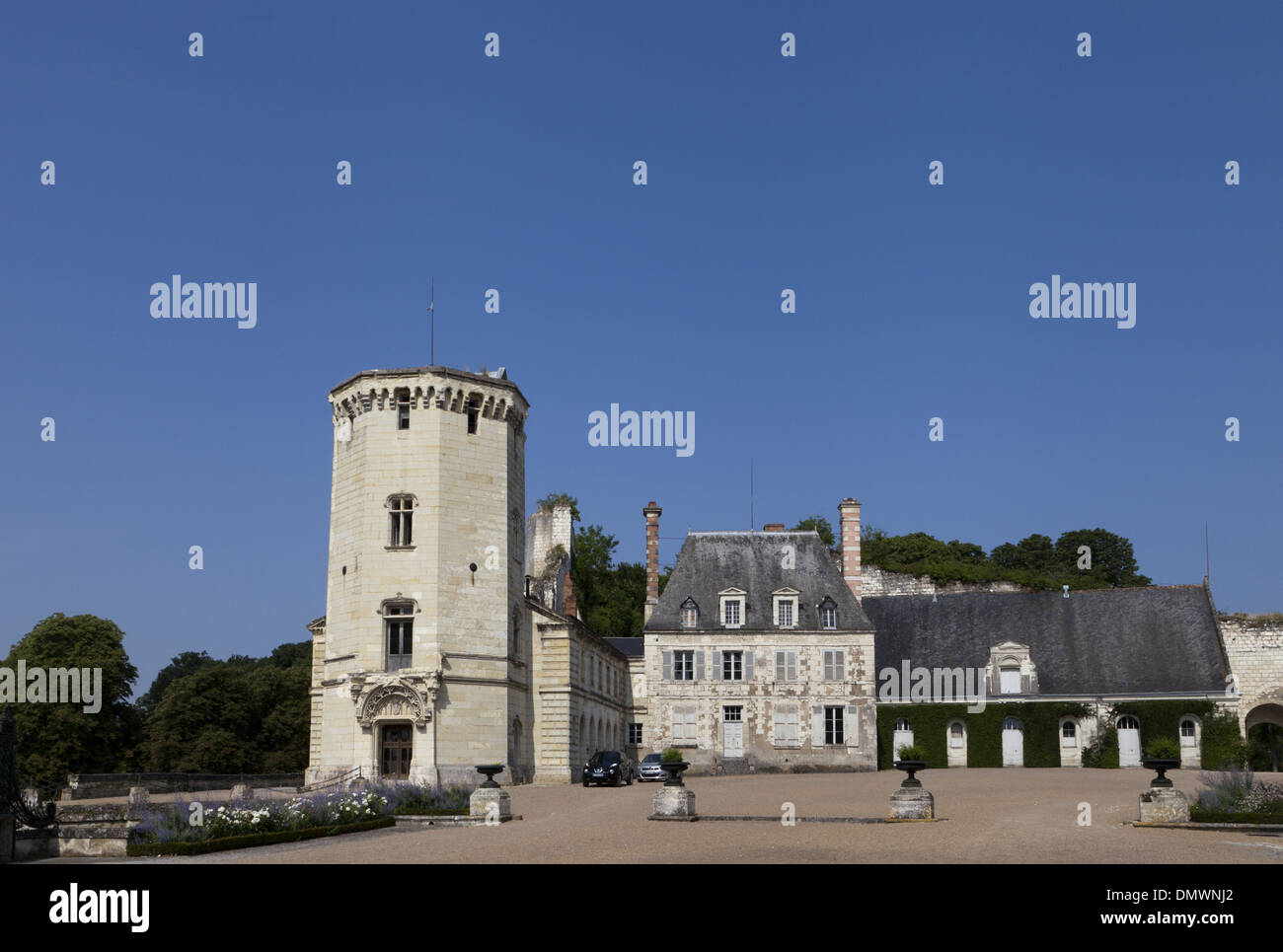 Château Saint-Aignan dans le haut de la ville, vue dans la cour Banque D'Images