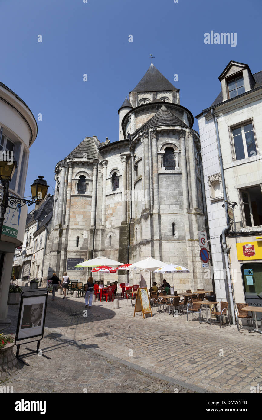 Saint-Aignan, rues étroites de la ville Banque D'Images