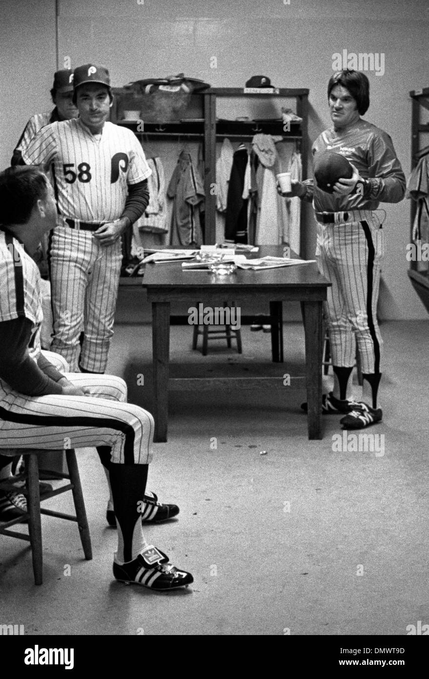 Mar 05, 1979 - Dunedin, Floride, Etats-Unis - Après une carrière de 15 ans avec les Reds de Cincinnati Pete ROSE signé avec les Phillies de Philadelphie. C'est son premier jour de printemps des Phillies de camp d'entraînement en Floride. Sur la photo : Photo 1979. Date exacte inconnue. (Crédit Image : © Ken Stewart/ZUMA Press) Banque D'Images Mar 05, 1979 - Dunedin, Floride, Etats-Unis - Après une carrière de 15 ans avec les Reds de Cincinnati Pete ROSE signé avec les Phillies de Philadelphie. C'est son premier jour de printemps des Phillies de camp d'entraînement en Floride. Sur la photo : Photo 1979. Date exacte inconnue. (Crédit Image : © Ken Stewart/ZUMA Press) Banque D'Images