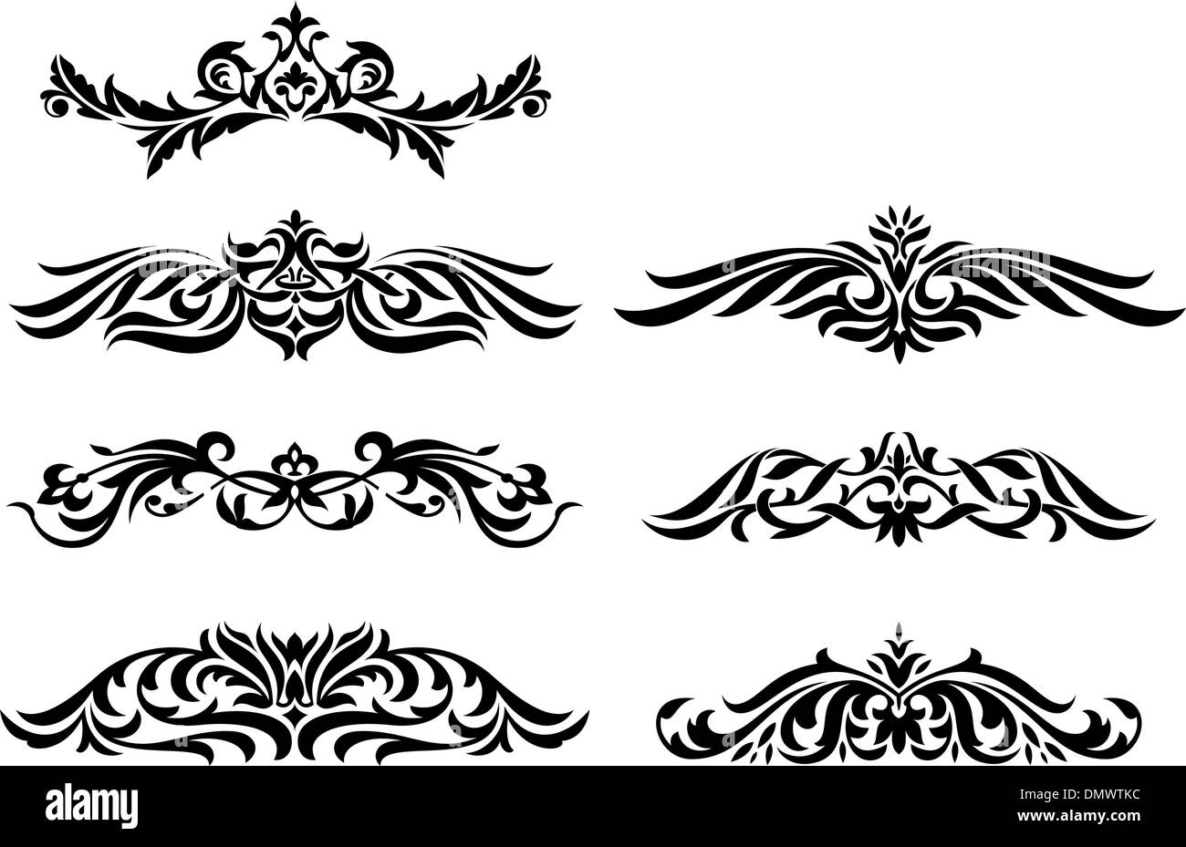 Ensemble d'éléments vintage design Illustration de Vecteur