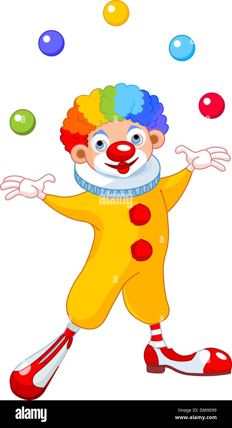 Clown Jongleur Image Vectorielle Stock Alamy