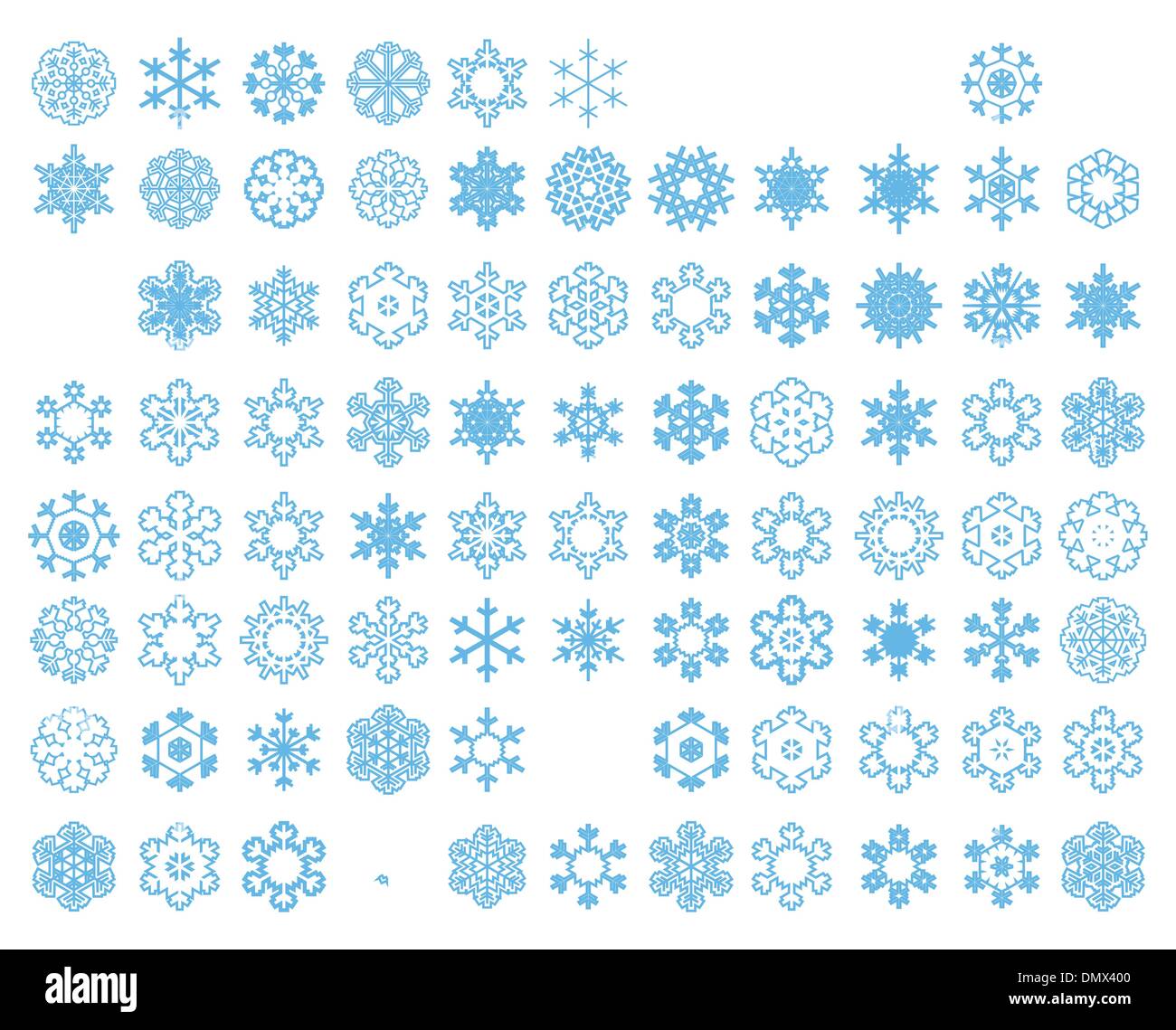 Flocon de neige Illustration de Vecteur