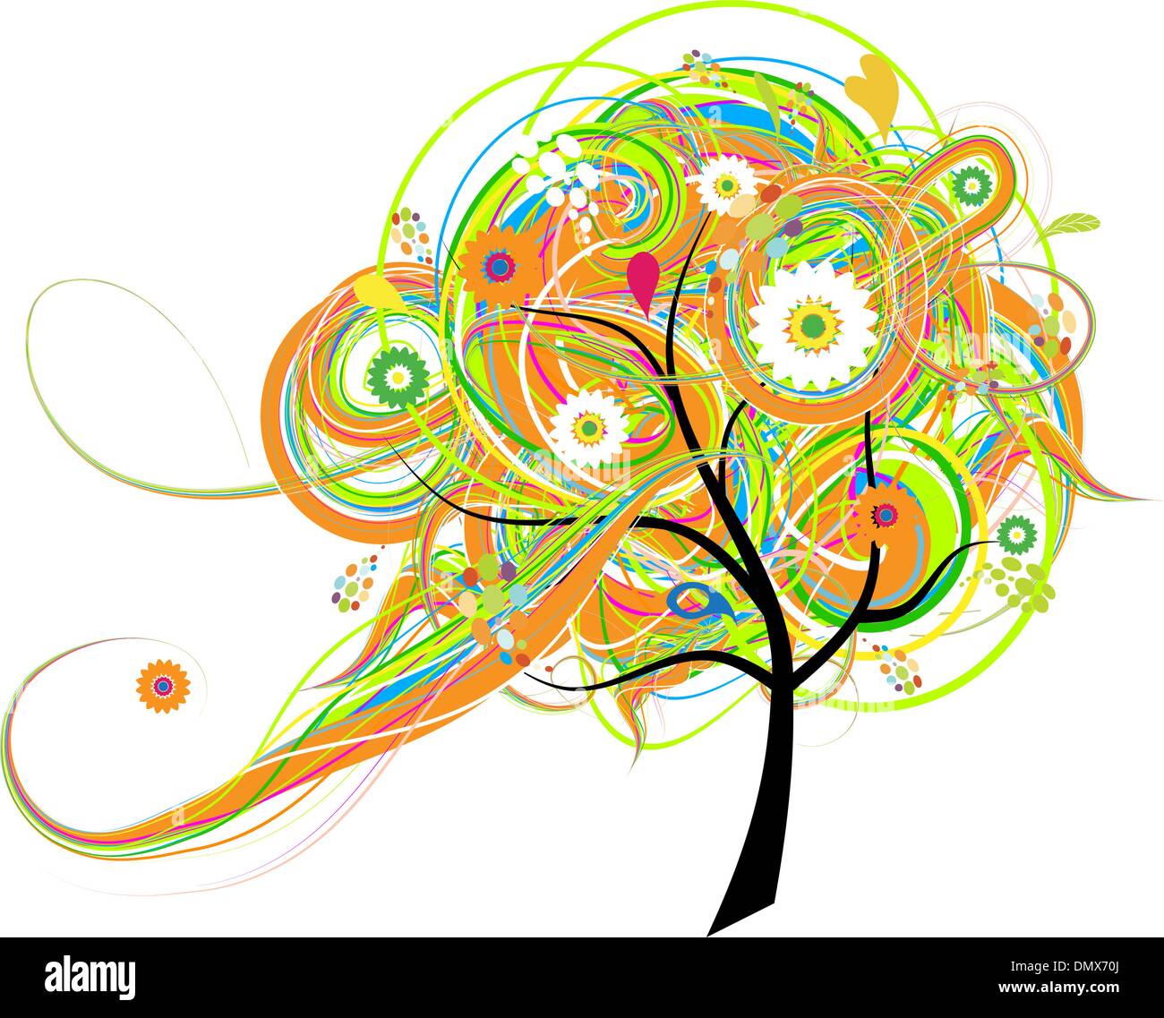 Arbre généalogique de l'art beau pour votre conception Illustration de Vecteur