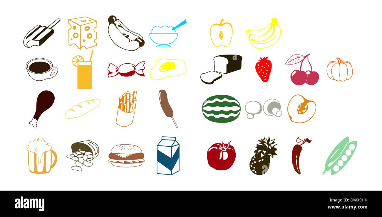 Icône de nourriture Illustration de Vecteur