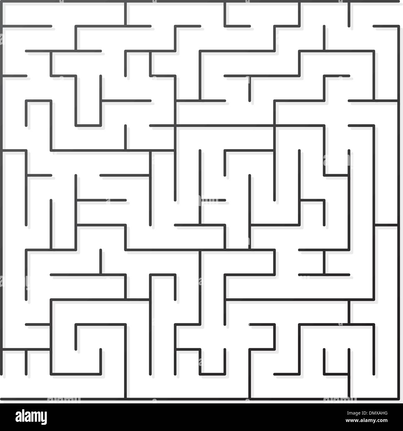 Labyrinthe noir Illustration de Vecteur
