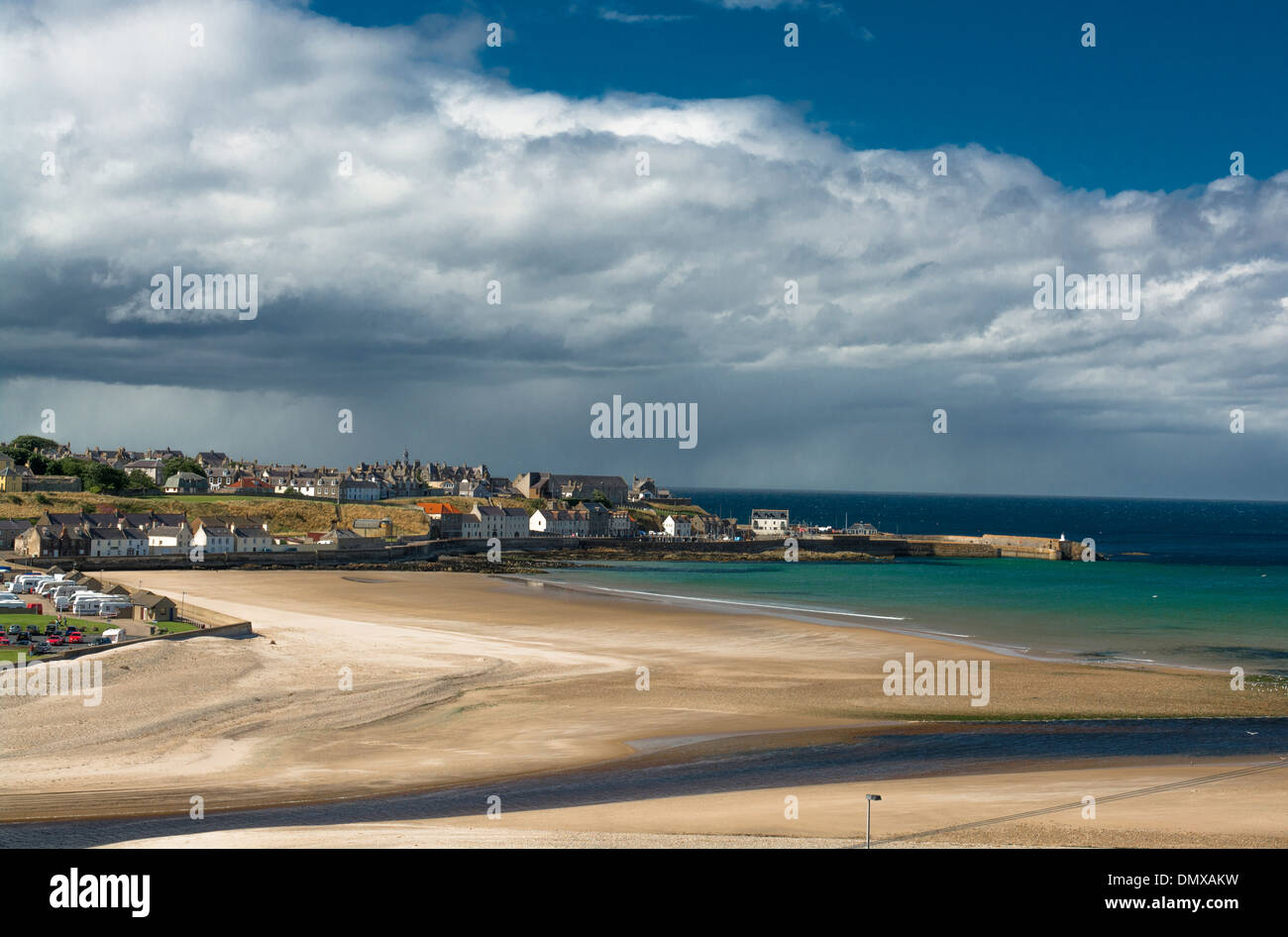 Plage des sables bitumineux banff estuaire moray Bridge River Banque D'Images