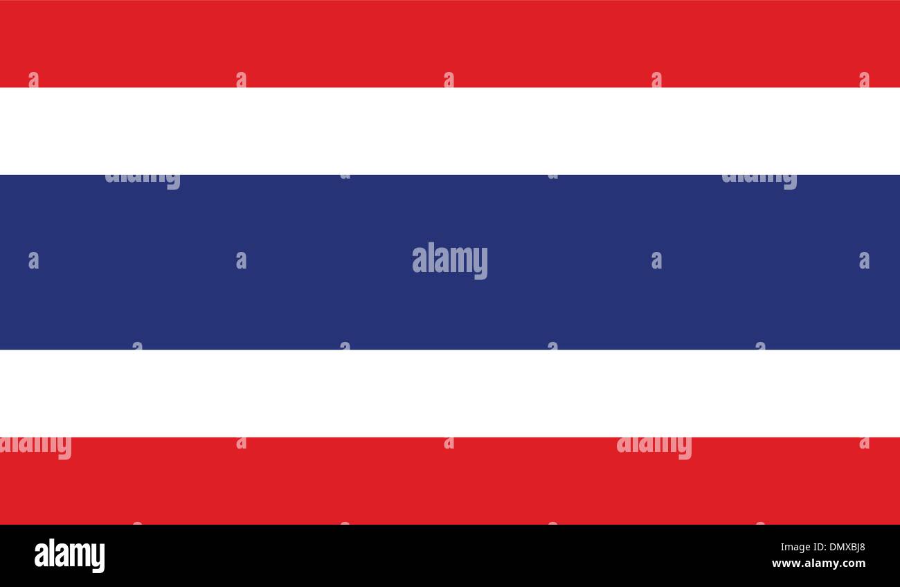 Drapeau de la Thaïlande Illustration de Vecteur