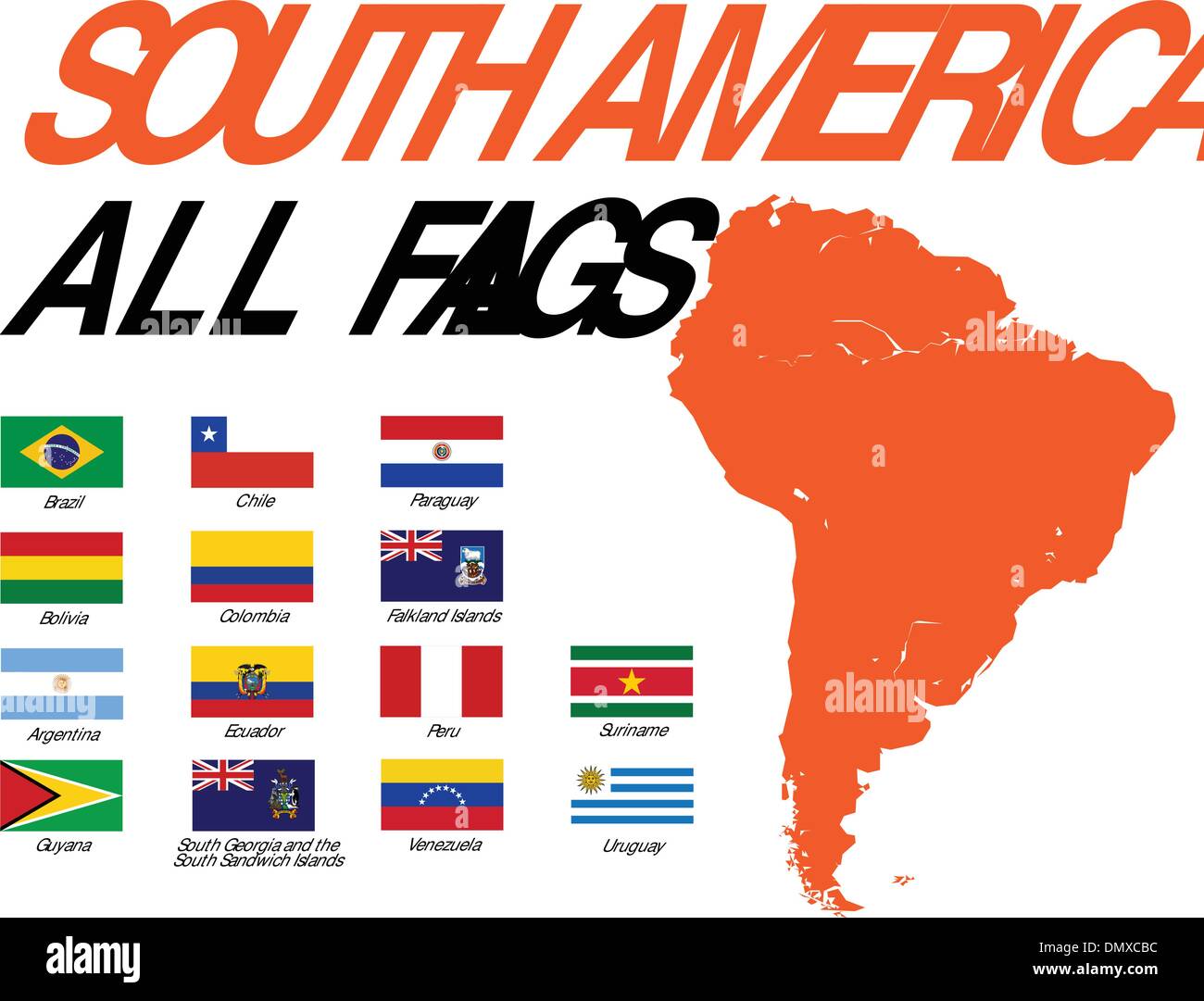 Tous les drapeaux de pays amerique Banque de photographies et d’images à haute résolution Alamy